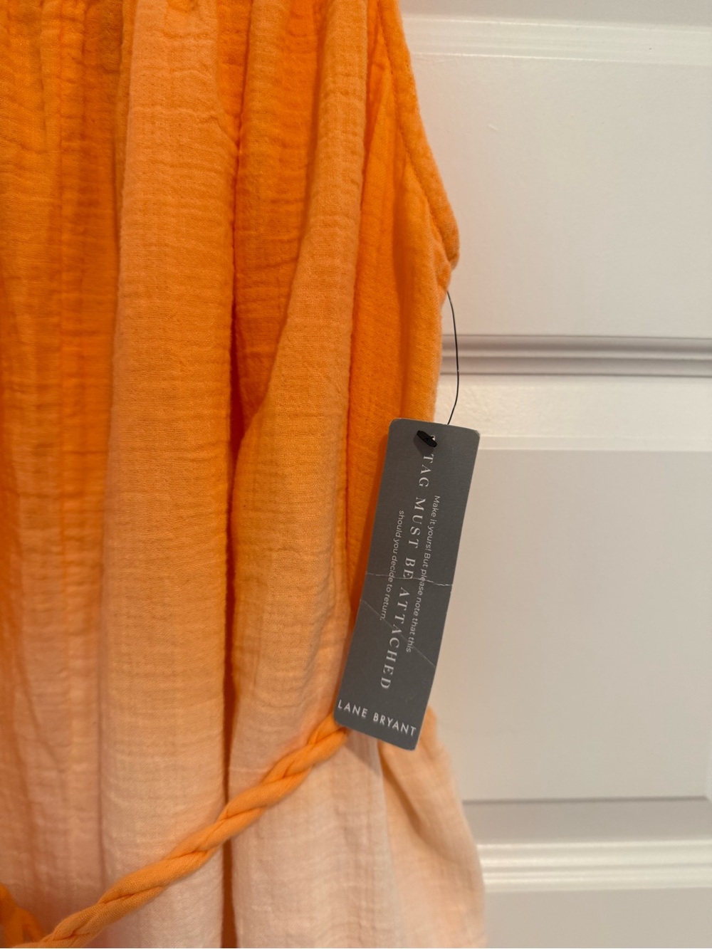 Lane Bryant Orange to Pink Ombre Wide-Leg Jumpsuit - Picture 4 of 6